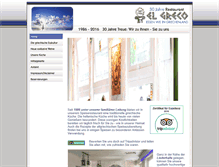 Tablet Screenshot of elgreco-restaurant.de